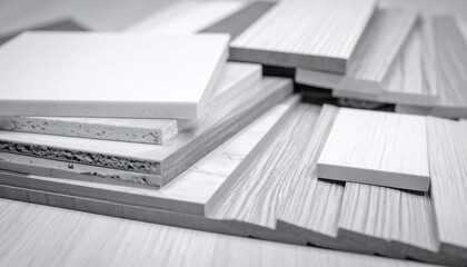 Obraz premium Variety of Wood and Composite Materials Samples
