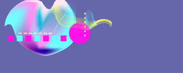 New Purple neon background bright juicy summer abstract fluid creative banner, trendy bright neon colors with dynamic lines