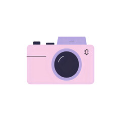 Pink Camera Icon: Perfect for Photography Blogs & Websites