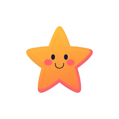 Smiling Star:  Cute Illustration for Design Projects