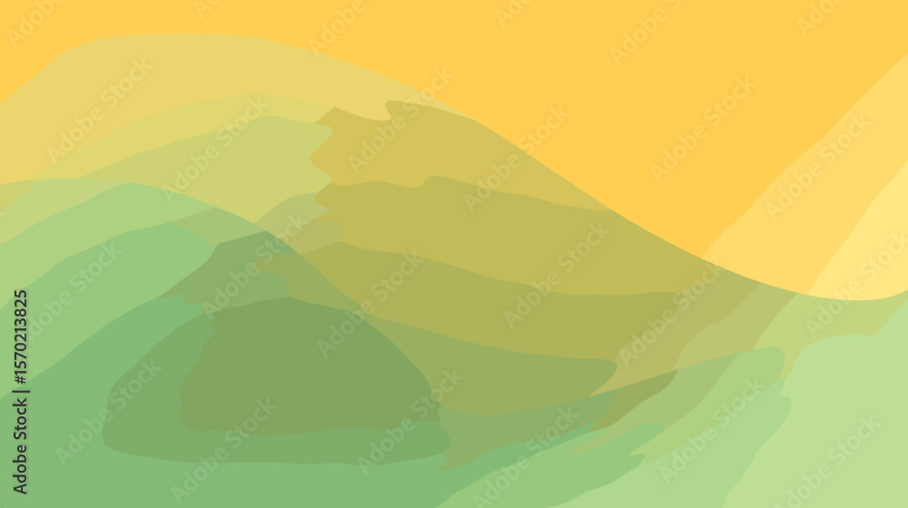 Poster abstract gradient background with soft green and yellow tones
