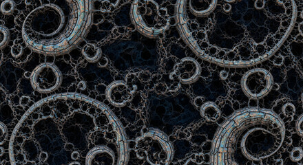 Intricate Organic Structure On Deep Background Creates An Abstract Artwork