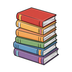 Stack of Colorful Books