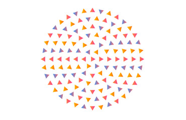 Abstract Digital Art with Colorful Gradient Polygon Shapes in Circular Grid – Tech-Inspired Modern Geometric Pattern for Backgrounds, Prints, and Branding