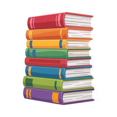 Colorful Stack of Books