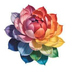 Rainbow Flower in Full Bloom
