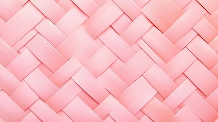 Close-up view of a woven pink surface.