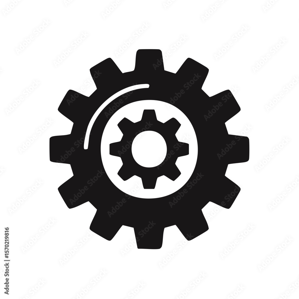 Poster mechanism gears cogwheel configuration system integration process automation symbol