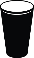 tumbler glass icon vector silhouette