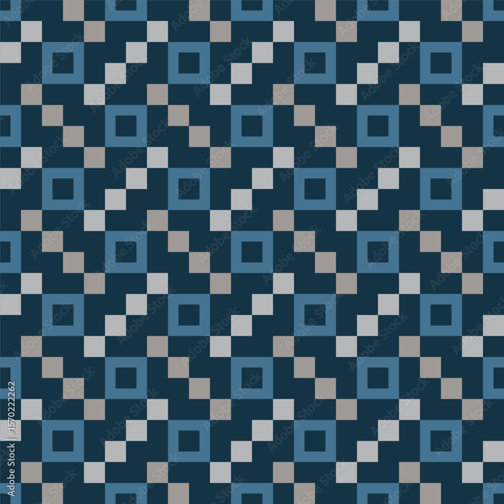 Poster simple square pattern with geometric shapes and soft color tones background