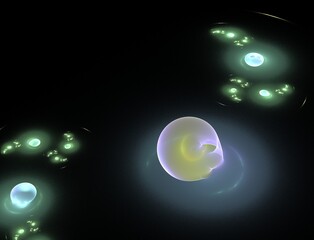 Imaginatory fractal abstract background Image