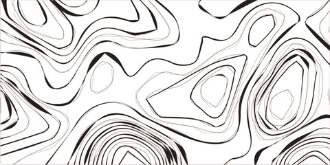 Hand-drawn geographic contour map style pattern in monochrome perfect for digital projects backgrounds textures and minimalist artwork 