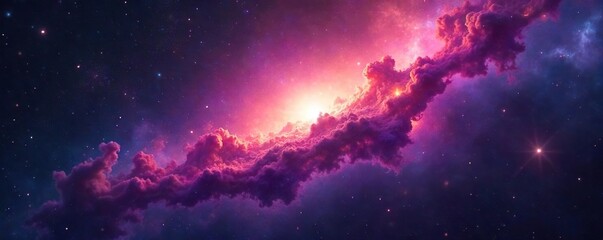 Awe-Inspiring Nebula Vibrant Cosmic Dust and Swirling Gases in Deep Space, Perfect for Science, Astronomy, and Space Exploration Projects.