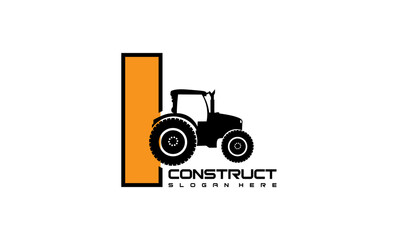 Construction Vehicle logo designs vector,