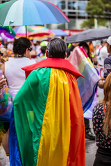 Naklejka premium Marcha del orgullo LGBTIQ+ Ciudad de México