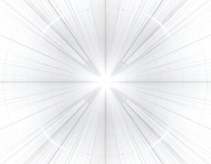 Obraz premium Abstract white radial design