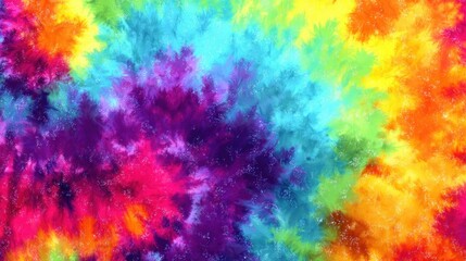 Vibrant tie-dye pattern