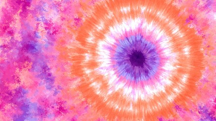 Vibrant tie-dye pattern 
