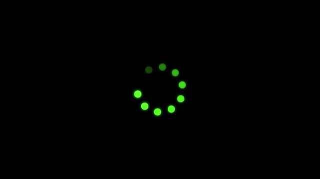 loading and buffering icon animation-looped Loop animation - loading circle icon on white background.Loading - cercle