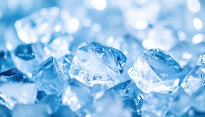 Obraz premium Closeup Ice Cubes