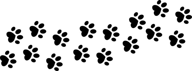 Cat or dog paw icon. Paw icon. Zoo, veterinar logo element. Paw print vector illustration