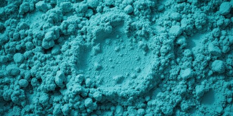 Close-up of fine turquoise soil with a soft texture, perfect for background use