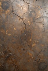 Bronze Metallic Polished Concrete Texture with Swirl Patterns and Room for Text