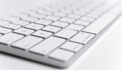 Macro view of a simple modern keyboard