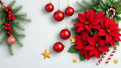 Christmas decoration on a white background