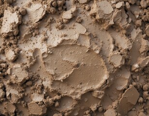 Textured Loamy Soil with Metallic Bronze Tint in Uneven Clumps for Natural Photography