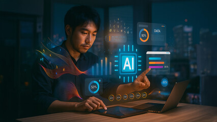 Data Science and Business Intelligence: Business Data Analytics, Big Data Dashboard for Performance Evaluation, KPI Metrics, and Strategic Decision-Making with AI and Technology