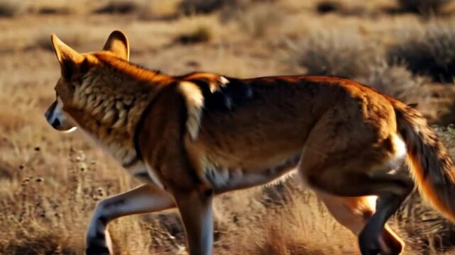 Wild Australian Dingo in Natural Habitat