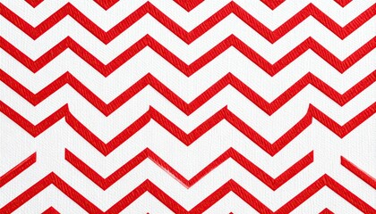 Sharp Red Chevron Pattern On White Canvas Background A Repeating Zigzag Geometric Design