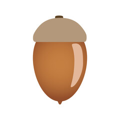 シンプルなどんぐりのベクターイラスト_01