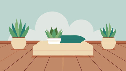 Serene Indoor Plantscape  Modern Minimalist Home Decor with Lush Greenery