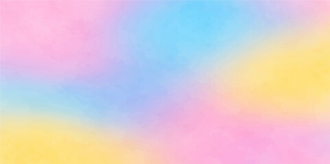 Abstract colourful watercolour background with geometric pattern and bright gradient colours