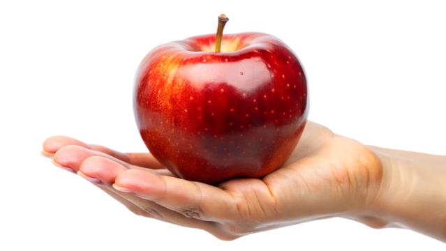 apple in hand