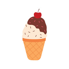  cute cartoon ice creams. ice cream and dessert icon
