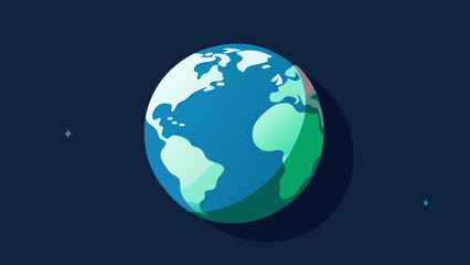 Fototapeta premium Our Amazing Planet Earth A Stunning Illustration of Global Unity and Environmental Awareness