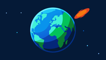 Fototapeta premium planet earth in space