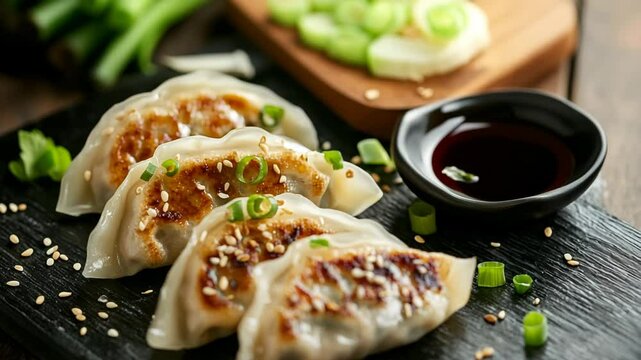 japanese food, mandu, dumplings