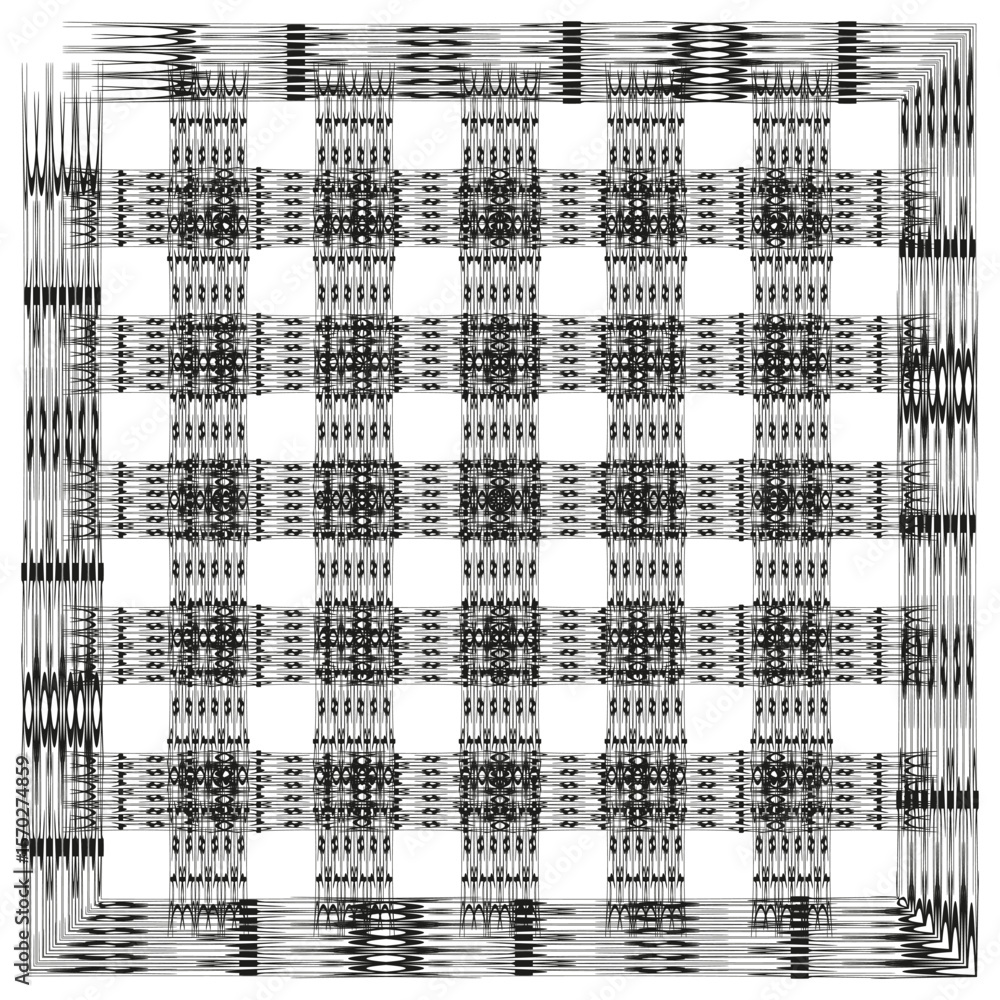 Poster plaid pattern tiles. checkered grid design. classic textile vector. repetitive line motif.