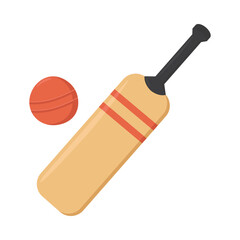 Cricket Emoji Icon Illustration Sign. Sport Vector Symbol Emoticon Design Vector Clip Art. 
