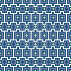Naklejka premium Geometric Repeating Box Star Abstract Design Seamless Tileable Pattern