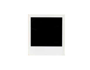 Vintage Polaroid Frame with Scratches and Textured Border.
