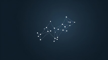 Abstract network design on a dark background.