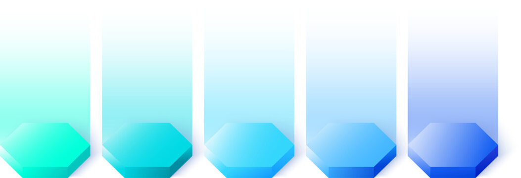 5 Options Infographic Technology Diagram clipart illustration