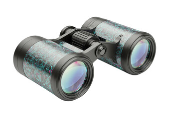 3D Binoculars Optics Vision Equipment Instrument Isolated Background