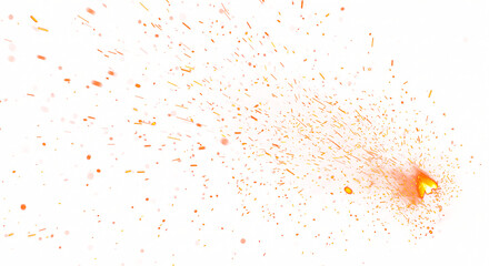 Fiery Sparks Exploding in a Dynamic Display 1.