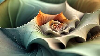 Abstract fractal flower design (2)
